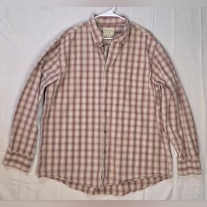 Cabela’s Plaid Button Up Shirt Heritage Outdoors Cozy Fall Men’s XL